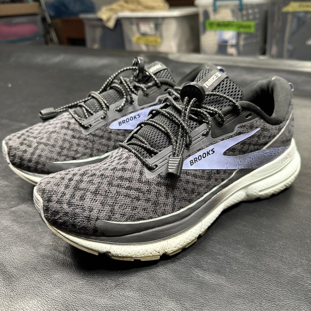 Brooks Trace 3 Running Shoes Womens Size 9.5 D 1204011D191 White Sneakers BP